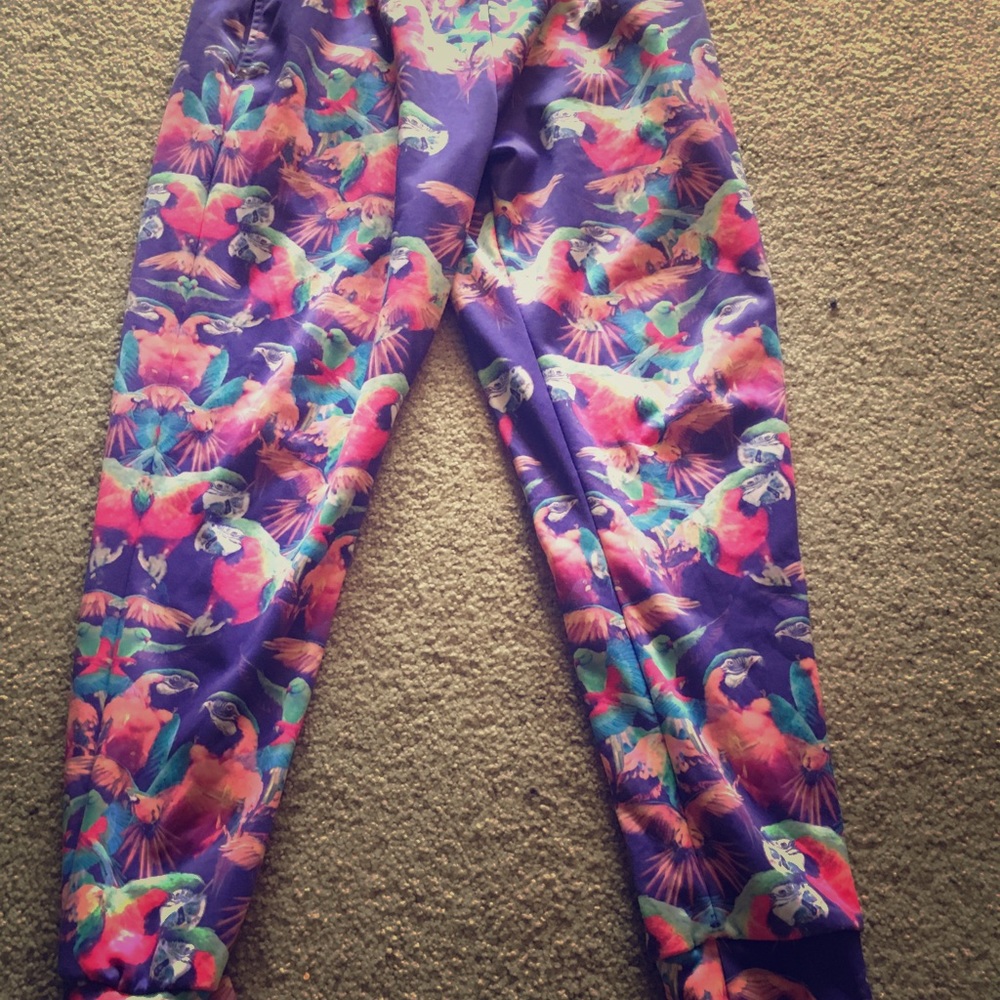 1-OF-KIND joggers made by up and coming artist